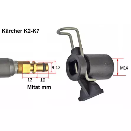 Painepesurin liitin kärcher k series - Painepesurin liittimet ja varaosat - 6438471292916 - 2