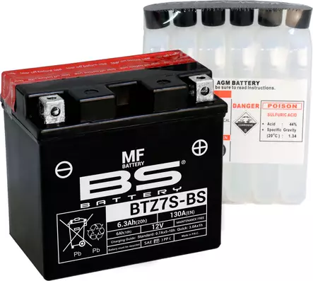 Akku BS Battery BTZ7S-BS MF (cp) 5Ah - Pienkoneakut 5-10Ah - 3661453006956 - 2