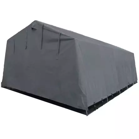 Pressuhalli 2,7 x 5,1m takaa - Autotallit ja pressutallit - 6438014166476 - 2