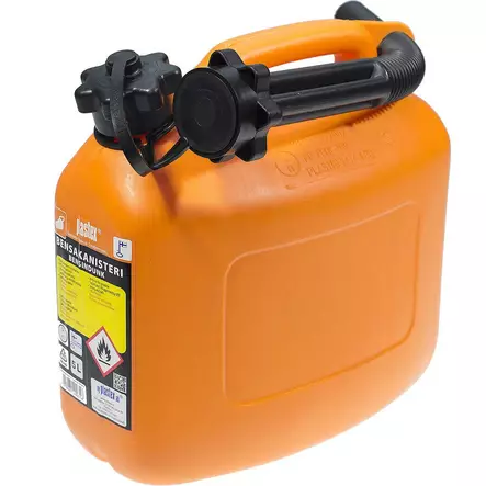 Bensakanisteri 5L oranssi PLASTEX - Polttoainesäiliöt ja kanisterit - 6416061400316 - 1