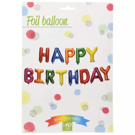 Foliopallot happy birthday - Luovat lelut - 8720573570206 - 2