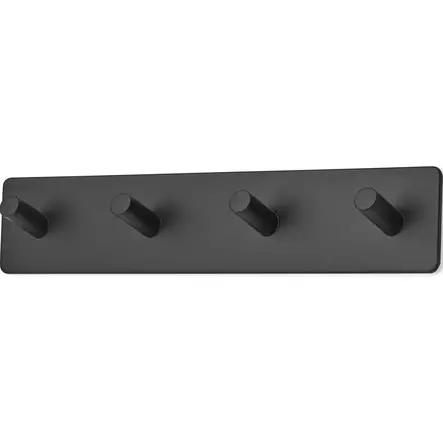 Habo edge 4 koukun pyyhenaulakko musta tarrakiinnitys - Vaatekoukut - 7317900193866 - 1