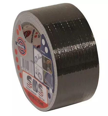 Ilmastointiteippi 50mm x 25m musta - Ilmastointiteipit - 8001814000226 - 1