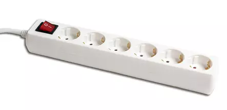 Jatkojohto 6-osainen 1,5m kytkimellä - Jatkojohdot sisäkäyttöön 230V - 6438140266156 - 1