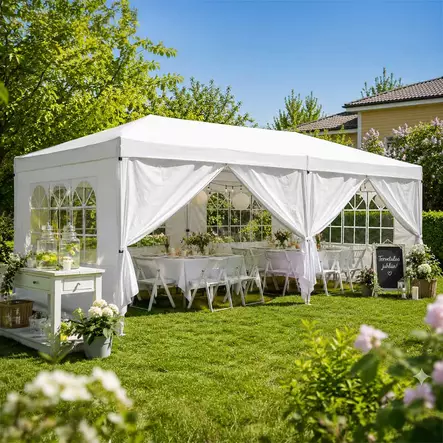 Tilava juhlateltta pihajuhliin - Paviljongit ja pergolat - 6438168120416 - 2