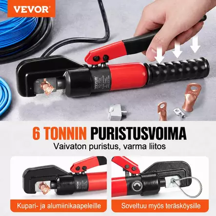 Kaapelikenkäpihdit 9 puristusleualla vevor - Auton asennustyökalut - 6438471033366 - 2