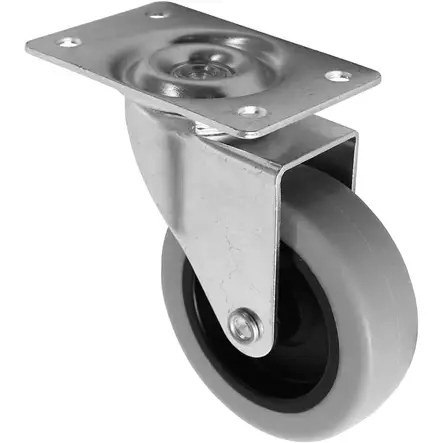 Pisla 75mm kääntyvä kalustepyörä kumia - Kalustepyörät - 6414675027936 - 1