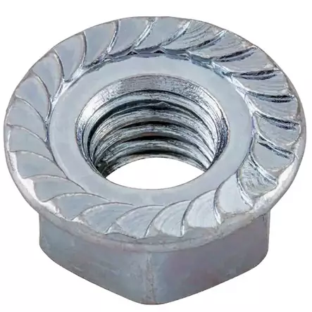 Hammastettu laippamutteri din 6923 - Kateruuvit - 8712067821406 - 1