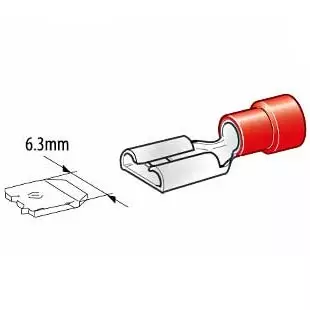 lattaliittimet 6,3mm 10kpl naaras - Abikot - 6438255210006 - 2