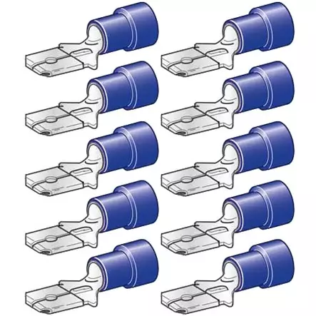 lattaliitin uros 6,3mm 10kpl sininen - Abikot - 6438255200076 - 1