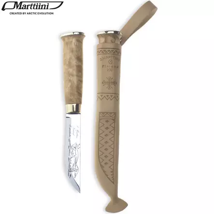 marttiini puukko lapinleuku 230 vaalealla nahkatupella - Retkipuukot ja retkikirveet - 6416885138006 - 1