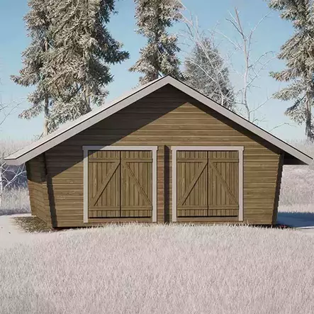 U25 ulkovarasto hirsilato - LP Garden piharakennukset - 6424110251086 - 2