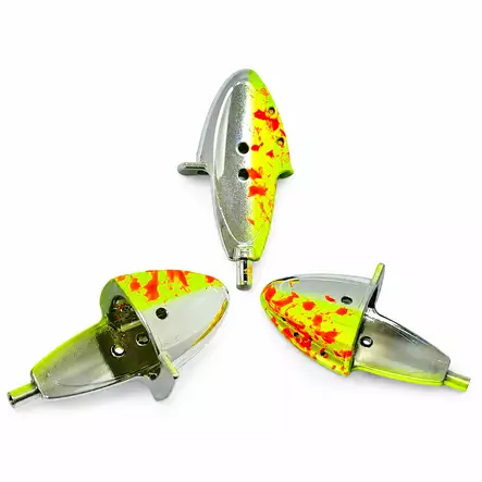 Raksipää jp2 chrome 026 yellow splatter 3kpl jackpot - Lohiuistimet ja taimenuistimet - 6430045576316 - 1