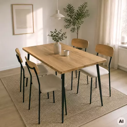 Ruokailuryhmä puukuvio - Sisustuskalusteet - 8721461056376 - 2