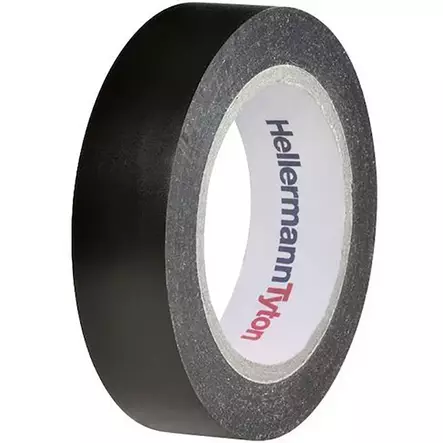 Musta hellermanntyton helatape flex 15 sähköteippi 10 m - Sähköteipit ja vulkanointiteipit - 4031026401676 - 1