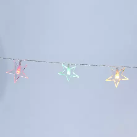 Valoketju tähdet värikäs - Paristovalosarjat - 8721037086516 - 1