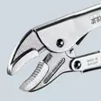 Knipex 250 mm lukkopihtien leuat auki lähikuvassa - Lukkopihdit ja lukkorengaspihdit - 4003773035206 - 5