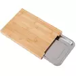 Leikkuulauta ulosvedettävällä tarjottimella bambu 35x25cm - Leikkuulaudat - 8711295187216 - 1