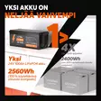 Tehokas 100ah 24v litime akku asuntoautoon - LifePO4-akut - 6438471352016 - 3
