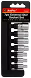 Hylsysarja 1/4"-3/8" Torx-E - Hylsyt ja konehylsyt - 795609332026 - 2