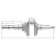 25 mm kampiakseli loncin moottoriin - Ruohonleikkurin moottorin osat - 6438471344806 - 2