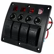 Kytkinpaneeli veneeseen 12v - Veneen pistorasiat ja katkaisijat - 6418536033036 - 1