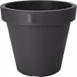Suuri muovinen kukkaruukku antrasiitin värisenä - Kasvihuoneet ja viljelylaatikot - 8720573148696 - 1