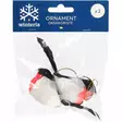 Punatulkku oksakoriste luomassa perinteistä joulutunnelmaa - Kuusenkoristeet - 6410416490946 - 2