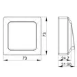 Opal pro black kytkin pinta mittakuva tuontitukku - Sähkökytkimet ja himmentimet - 6438056309206 - 2
