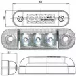 Led äärivalo kirkas 8,5cm 12-24V - Peräkärryn äärivalot ja polttimot - 6419943554466 - 3