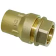 Liitin 25mm sisäkierre messinki - Putken jatkoliittimet - 6438140051936 - 1