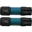Makita torx t40 ruuvauskärjet 25 mm pakkauksessa 2 kpl - Porakoneen kärjet - 088381532976 - 1