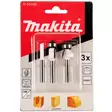 Makita yläjyrsimenterät 3kpl 6mm d 53338 - Höylät, jyrsimet ja puusorvit - 088381447836 - 2