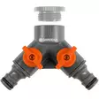 Gardena ogs hanaliitin 2 haarainen etunäkymä, kaksi haaraa näkyvissä - Vesiletkuliittimet - 4078500093606 - 1