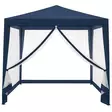 Paviljonki hyttysverkoilla 3x3 metriä sininen - Paviljongit ja pergolat - 6438168118536 - 1