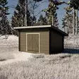 Piharakennus hirsi pulpettikatto 8m2 - LP Garden piharakennukset - 6424110251246 - 3