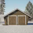 Hirsilato r16 rakomalli pihalato - LP Garden piharakennukset - 6424110251116 - 2