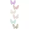 Pinni rusetti ibero 6 kpl perhosen muotoiset glittersoljet lapsille - Hiuslenkit, pinnit ja korut - 6413890042496 - 1