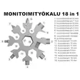 18-osainen monitoimityökalu snowflake - Ruuvimeisselit - 6430074693466 - 2