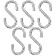 s-koukku 25mm 5kpl sinkitty teräs - S-koukut ja kannatinkoukut - 6414672011006 - 1