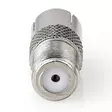 Tv antenna adapter between the classic coaxial plug and the f connector of a satellite cable - HDMI-, USB- ja datakaapelit - 5412810319916 - 3