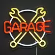 Seinävalo neon garage 30cm - Valokoristeet - 6410416523286 - 1