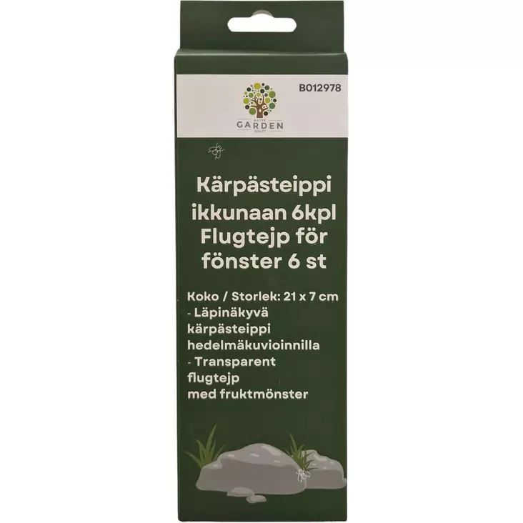 Kärpästeippi ikkunaan paketti - Kärpäslätkät ja kärpäspaperit - 6438168116266 - 1