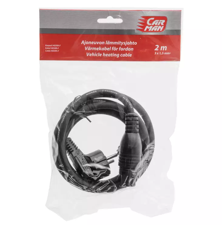 Carman Ajoneuvon lämmitysjohto Calix 2,5 m - Auton lämmityskaapelit ja ajastimet - 6410413227606 - 1