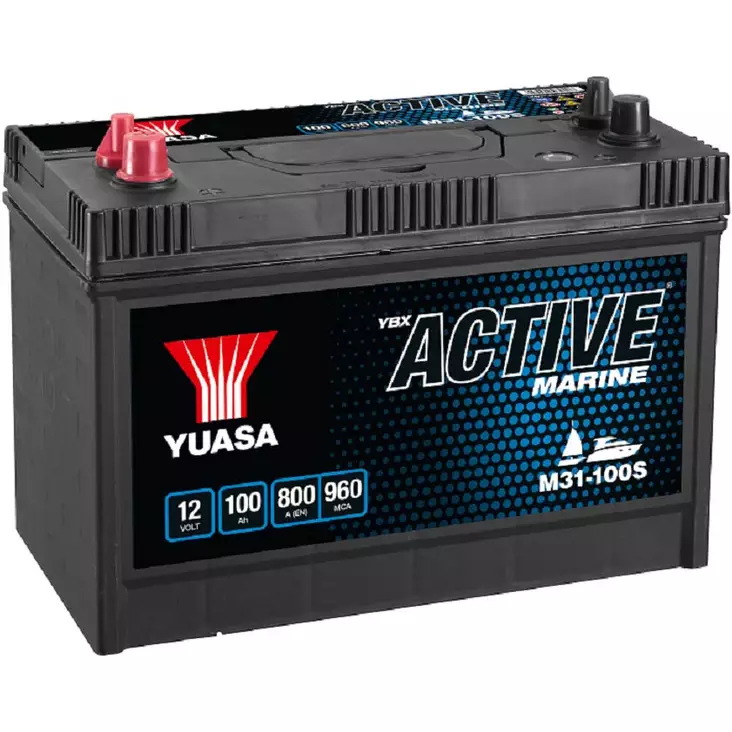 akku yuasa marine M31-100S 12V 100Ah - Auton akut 30-300Ah - 5050694030406 - 1