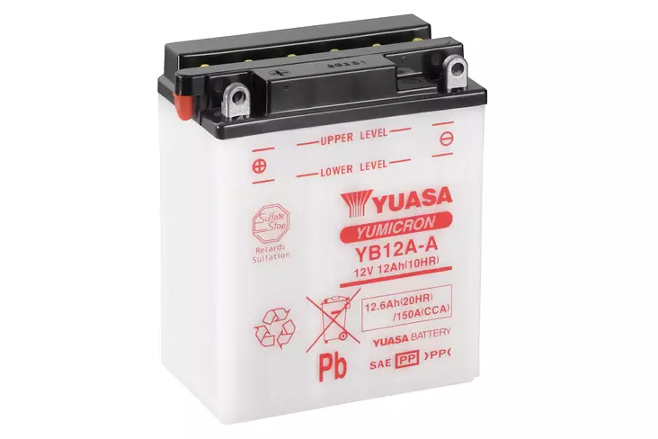 Akku Yuasa YB12A-A (CP) 12V 12Ah 180A - Pienkoneakut 10-30Ah - 6438471275896 - 2