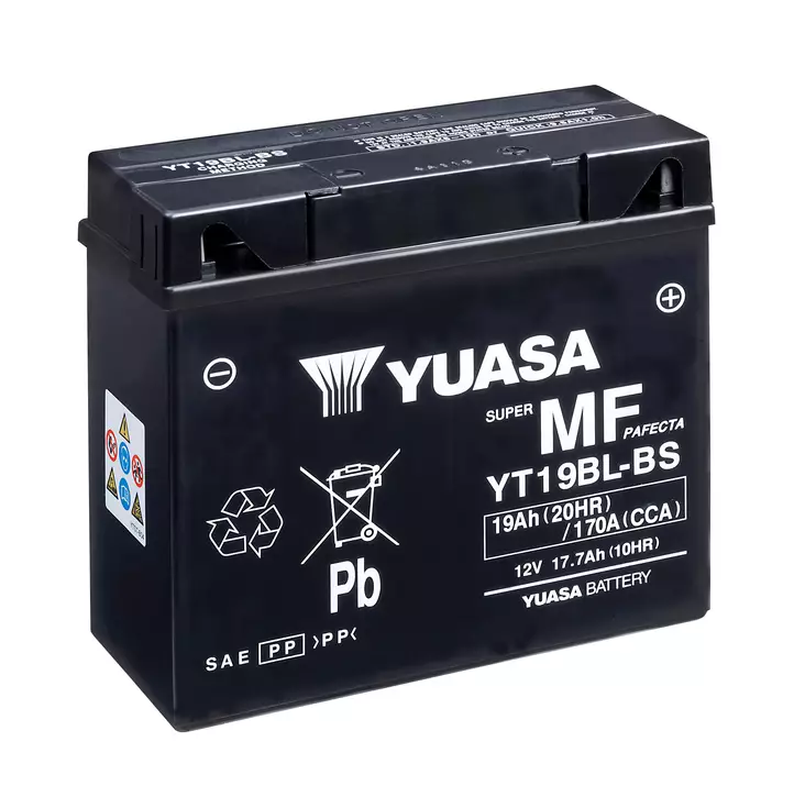 Akku Yuasa YT19BL-BS 12V 8,6Ah 190A - Pienkoneakut 10-30Ah - 5050694031946 - 2