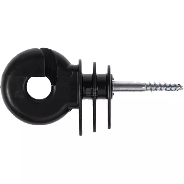 Ako rengaseristin musta muovi teräsrakenne sähköaitaan, 25 kappaleen pussi - Traktorin sokat ja kiinnitystapit - 4018653032916 - 1