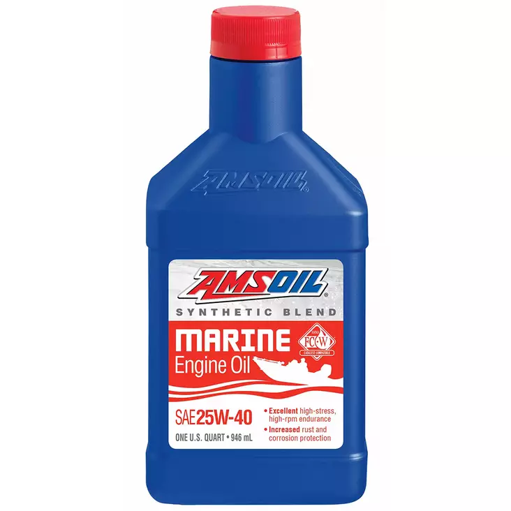 Amsoil marine moottoriöljy 25w 40 946ml - Veneen öljyt - 097012396016 - 1