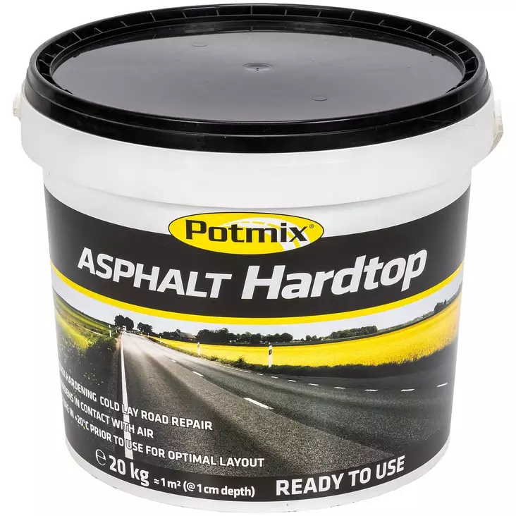 Potmix asphalt hardtop 20 kg paikkausmassa - Erikoismassat - 7331657110266 - 1